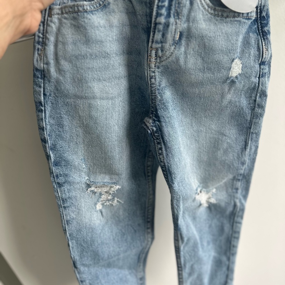 GAP Blue Skinny Distressed Jeans